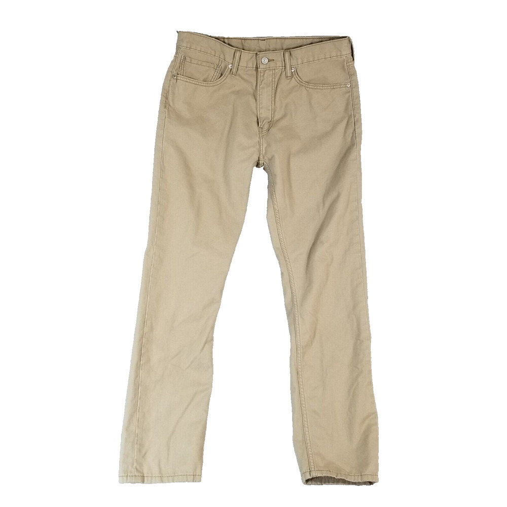 Levis 508 Mens Jeans 34x32 Tapered Straight Brown Denim‎ Retro Pants